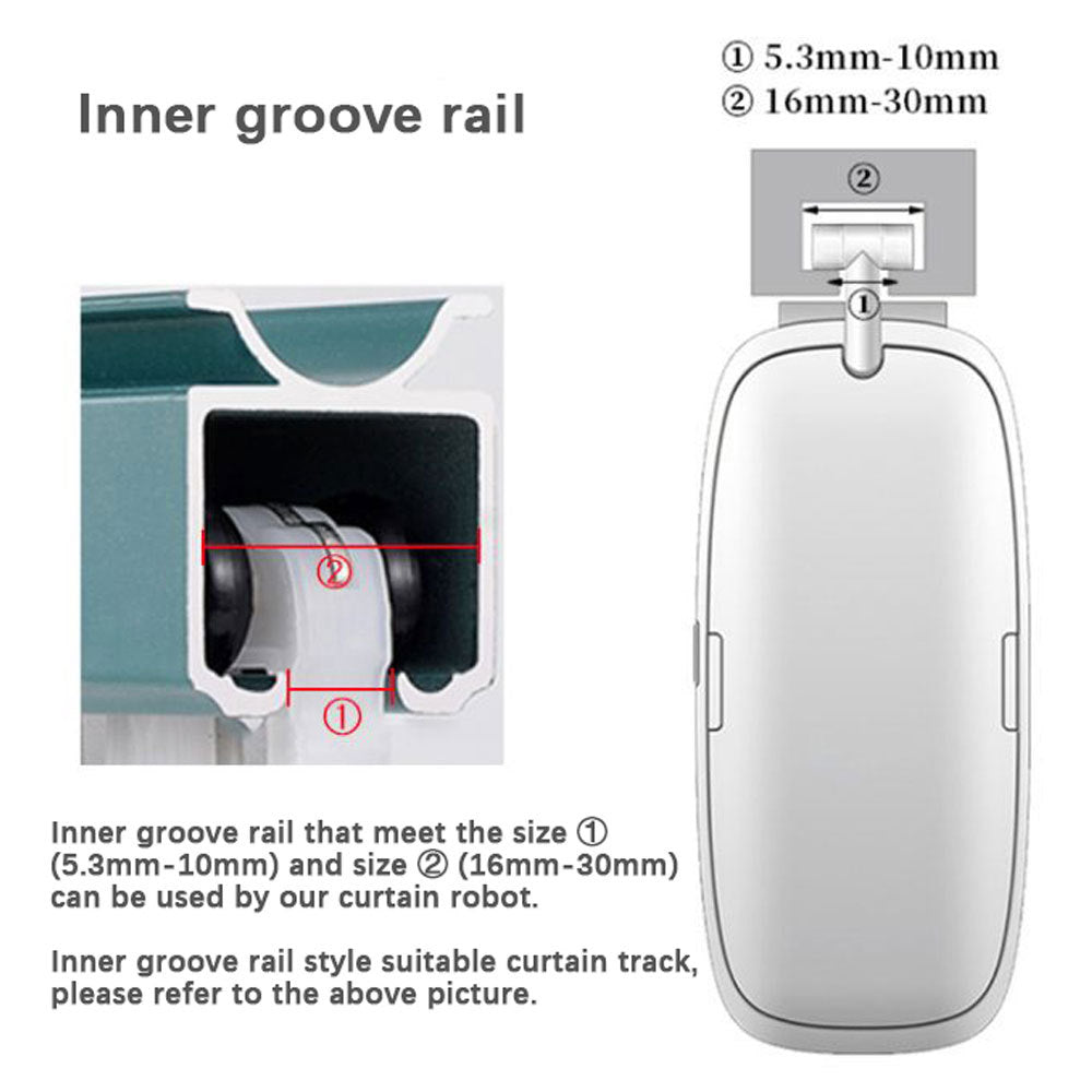 Slimme Gordijnmotor Bluetooth - Automatische Gordijnopener met App Bediening