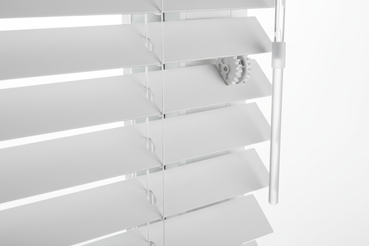 Detail van jaloezieën mechanisme